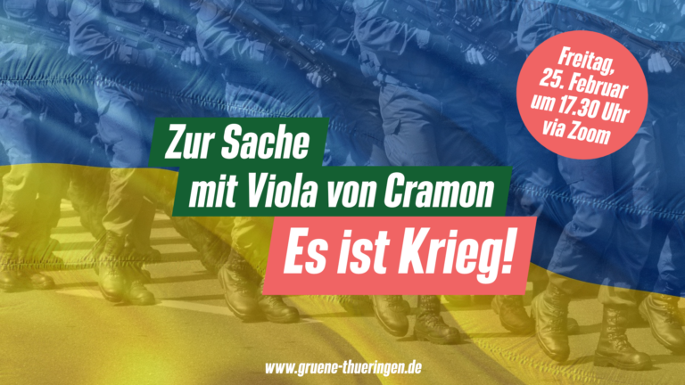 Zur Sache mit Viola von Cramon: Es ist Krieg