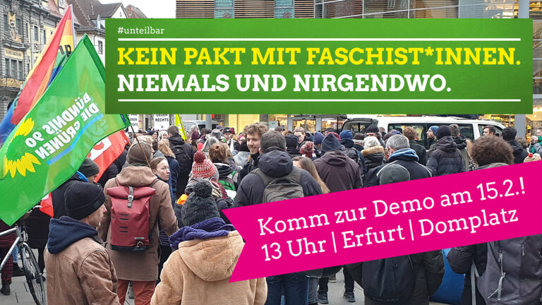 Komm zur #unteilbar-Demo am Samstag nach Erfurt