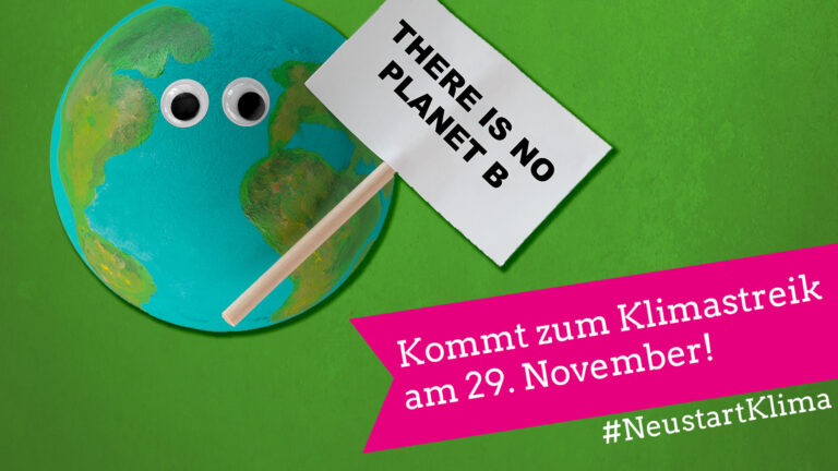 Komm zum Klimastreik am 29. November!
