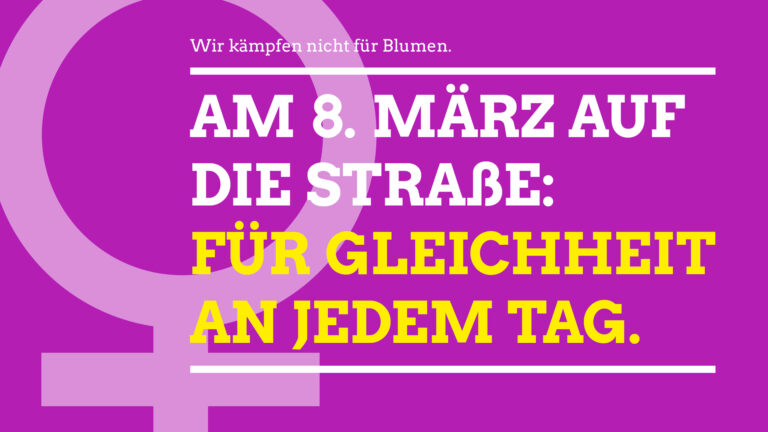 8. März: Beteilige dich am Frauenkampftag – auf der Straße und im Netz