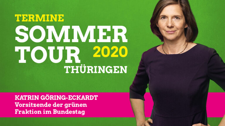 Auf Sommertour in Thüringen: Katrin Göring-Eckardt