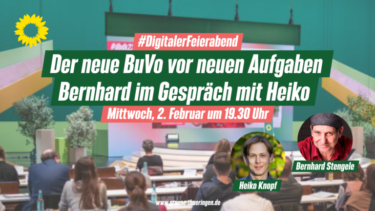 Dein Digitaler Feierabend: „Der neue BuVo vor neuen Aufgaben: Bernhard im Gespräch mit Heiko“