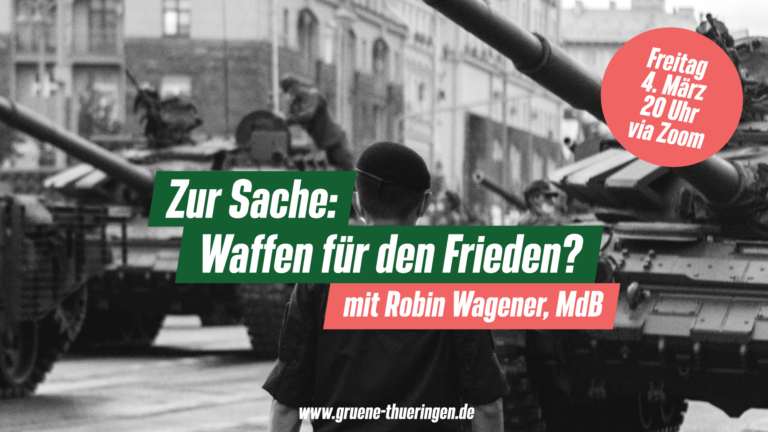 Zur Sache mit Robin Wagener: Waffen für den Frieden?